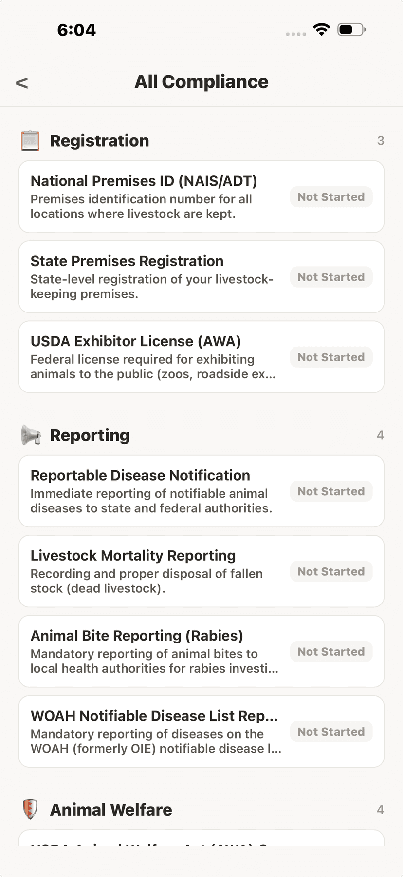 Registration and reporting requirements