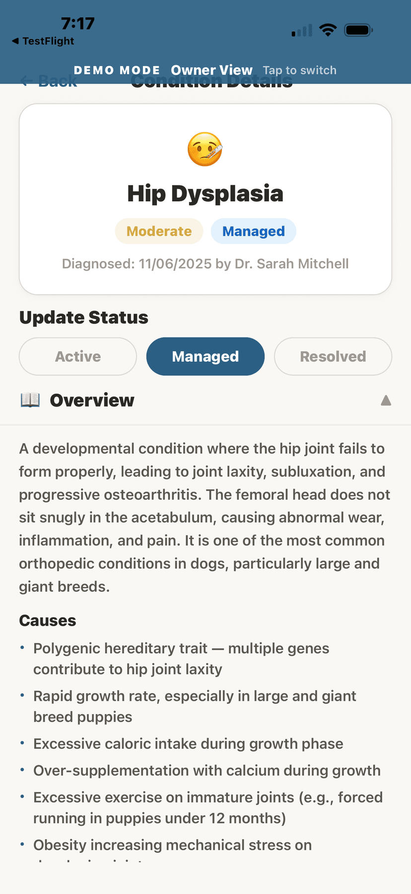 Hip Dysplasia overview and details
