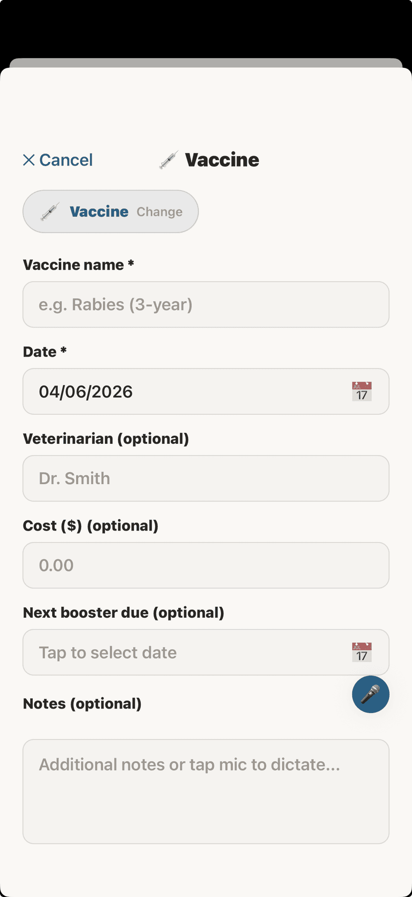 Vaccine schedule with upcoming boosters